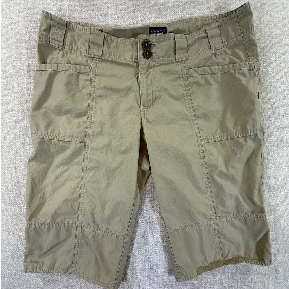 Patagonia Womens 8 Tan Super Cali Convertible Hiking Shorts Outdoor Travel Pants